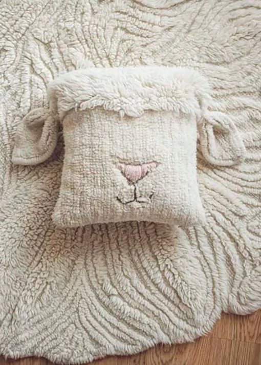 Woolable Cushion Pink Nose Sheep